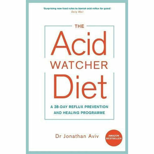 Set of three paperback non-fiction books including The Acid Watcher Cookbook, The Acid Watcher Diet, and The No-Grain Diet by Kaufmann and Mercola.