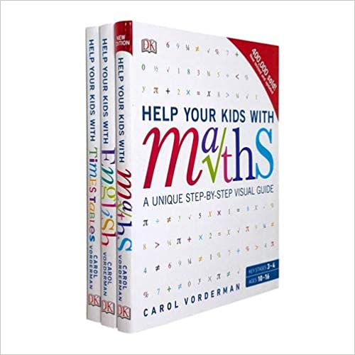 Carol Vorderman 3 Books Collection Set (Help Your Kids with Maths, English, Times) - The Book Bundle