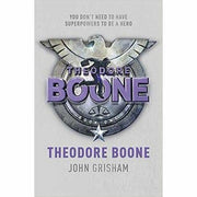 Theodore Boone series books 1-7 collection box set by John Grisham, Hachette, featuring colorful book spines and cover art.