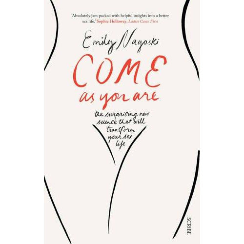 Cover of "Come As You Are," a bestselling non-fiction paperback by Emily Nagoski, featuring a woman with a thoughtful expression.
