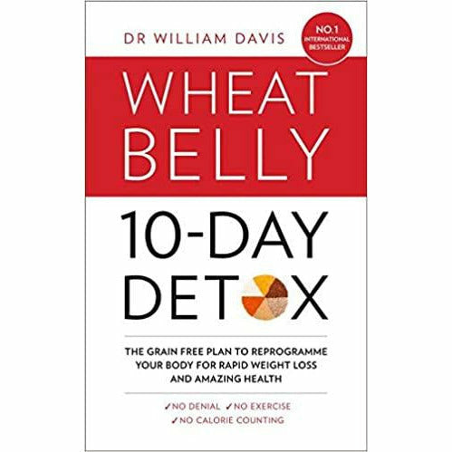 Wheat Belly Dr William Davis Collection 2 books set by HarperCollins, includes Weight-Loss and The Grain, featuring book covers.
