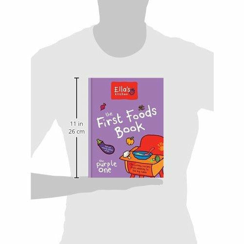 Hardcover The First Foods Book: The Purple One by Ella's Kitchen, featuring colorful illustrations and child-friendly food ideas.