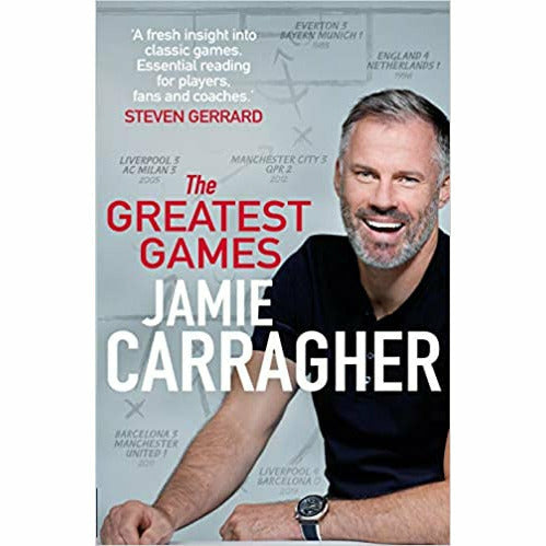 Jamie Carragher 2 Books Collection Set (The Greatest Games:,Carra: My Autobiography) - The Book Bundle