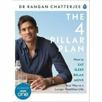 Set of two paperback books by Dr. Rangan Chatterjee on the 4 Pillar Plan and weight loss, published by Penguin Life.