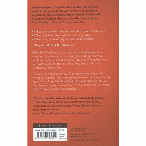 Black Box Thinking: Marginal Gains and the Secrets of High Performance - The Book Bundle