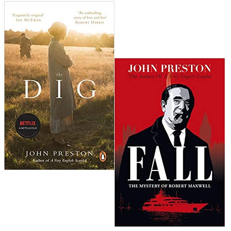 John Preston 2 Books Collection Set (The Dig: Now a major motion,Fall ) NEW - The Book Bundle