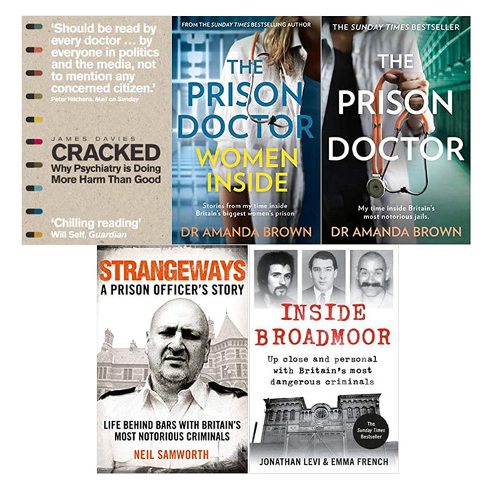 Cracked, The Prison Doctor: Women Inside, jails., Strangeways, Broadmoor 5 Books Set - The Book Bundle