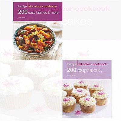 Hamlyn Cookery Books Collection Easy Tagines and Cupcakes 2 Books Bundle (200 Easy Tagines and More, 200 Cupcakes) - The Book Bundle