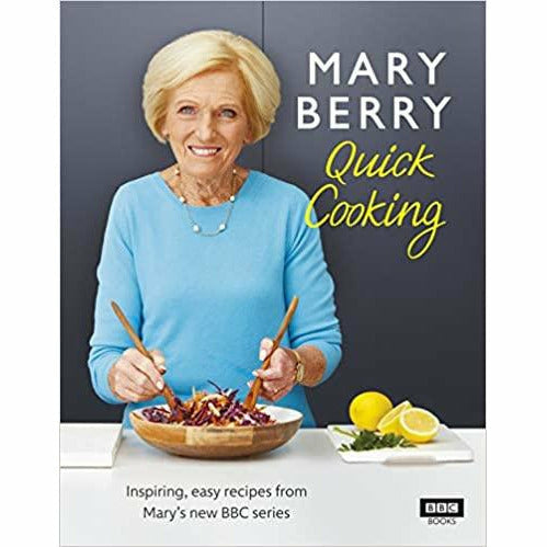 Mary Berry’s Quick Cooking hardcover book featuring 20- and 30-minute meal recipes by Mary Berry, published by BBC Books.