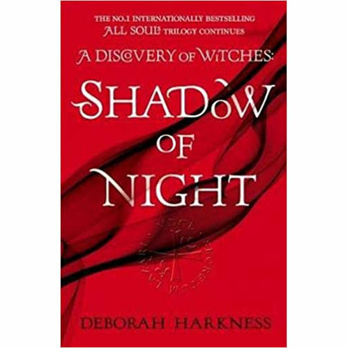 Shadow of Night by Deborah Harkness, paperback fiction book from the All Souls Trilogy, featuring a dark, mysterious cover design.