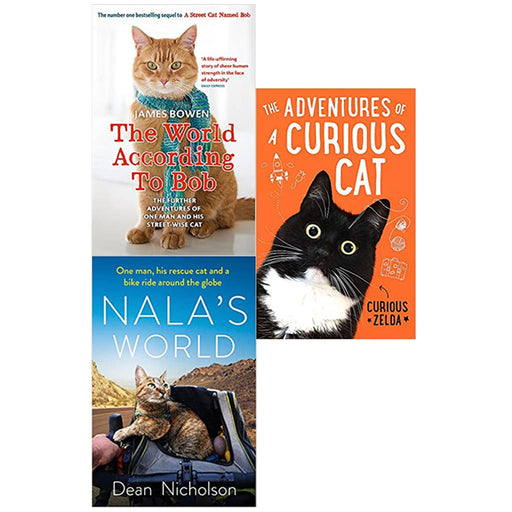 The World According to Bob,Nala's World,Curious Cat 3 Books Collection Set - The Book Bundle