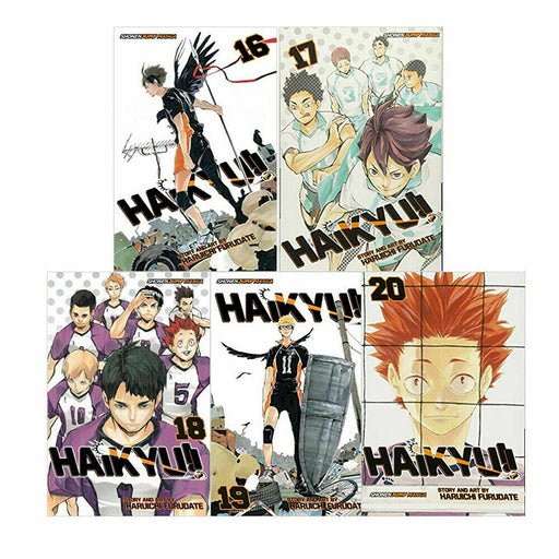 Haikyu Series 4 Collection 5 Books Set By Haruichi Furudate Vol. 16,17,18,19,20 - The Book Bundle