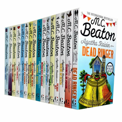 Agatha Raisin Series 16 Books Collection Set by M C Beaton NEW Pack Dead Ringer - The Book Bundle