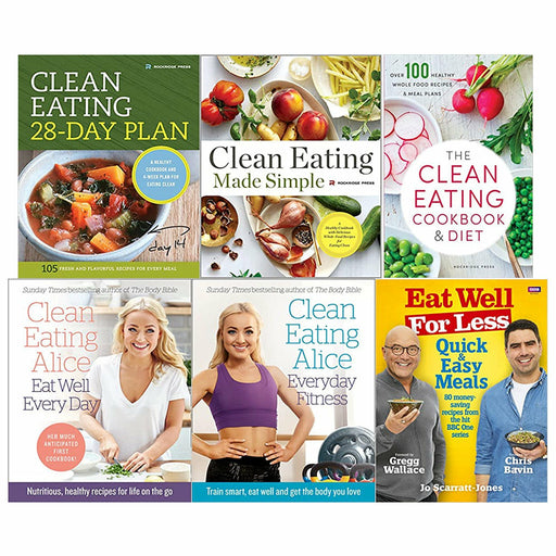Clean Eating 28-Day Plan, Made Simple, Eating Cookbook & Diet, Eat Well Every Day, Everyday Fitness, Quick and Easy 6 Book Set - The Book Bundle