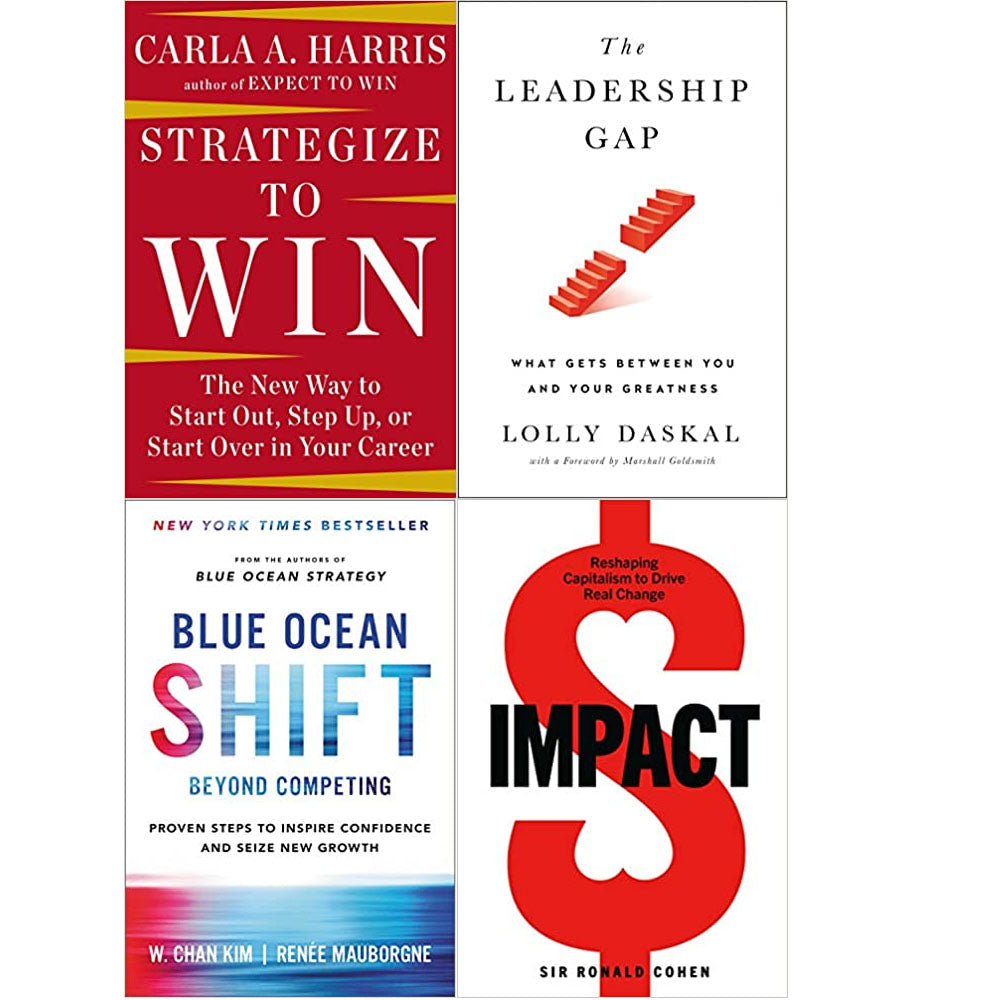Book　Collection　Win,Leadership　The　Set　Strategize　Books　Ocean　Shift,Impact　Gap,Blue　to　Bundle