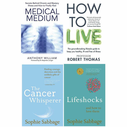 Medical Medium,How to Live,Cancer Whisperer,Lifeshocks 4Books Collection Set - The Book Bundle