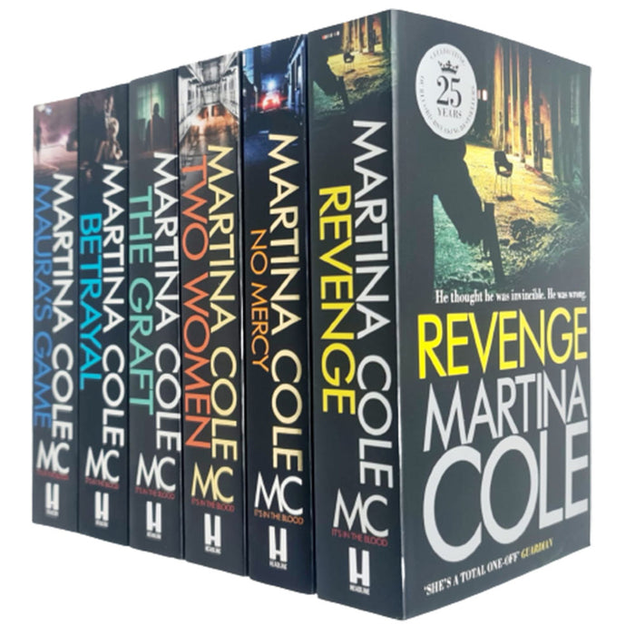 Martina Cole 6 Books Collection Set (Revenge, Mercy, Women, Graft, Betrayal, Game) - The Book Bundle