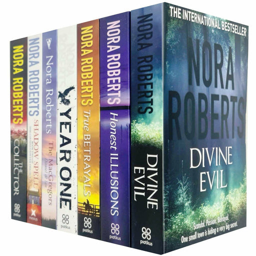 Nora Roberts Collection 7 Books Set Divine Evil, Honest Illusions, True Betrayal - The Book Bundle