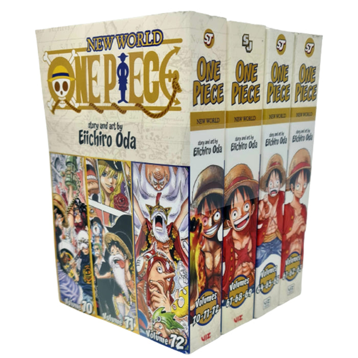 One Piece (3-in-1) New World Series  Eiichiro Oda 4 Books Set (Vol 21-24) NEW - The Book Bundle