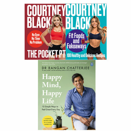 The Pocket PT, Fit Foods and Fakeaways, Happy Mind, Happy Life 3 Books Set - The Book Bundle