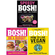Speedy BOSH [Hardcover], BOSH on a Budget, BOSH How to Live Vegan By Henry Firth & Ian Theasby 3 Books Collection Set - The Book Bundle