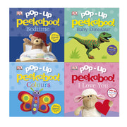 Pop-Up Peekaboo! 4 Books Collection Set By DK (Colours, Baby Dinosaur, Bedtime) - The Book Bundle