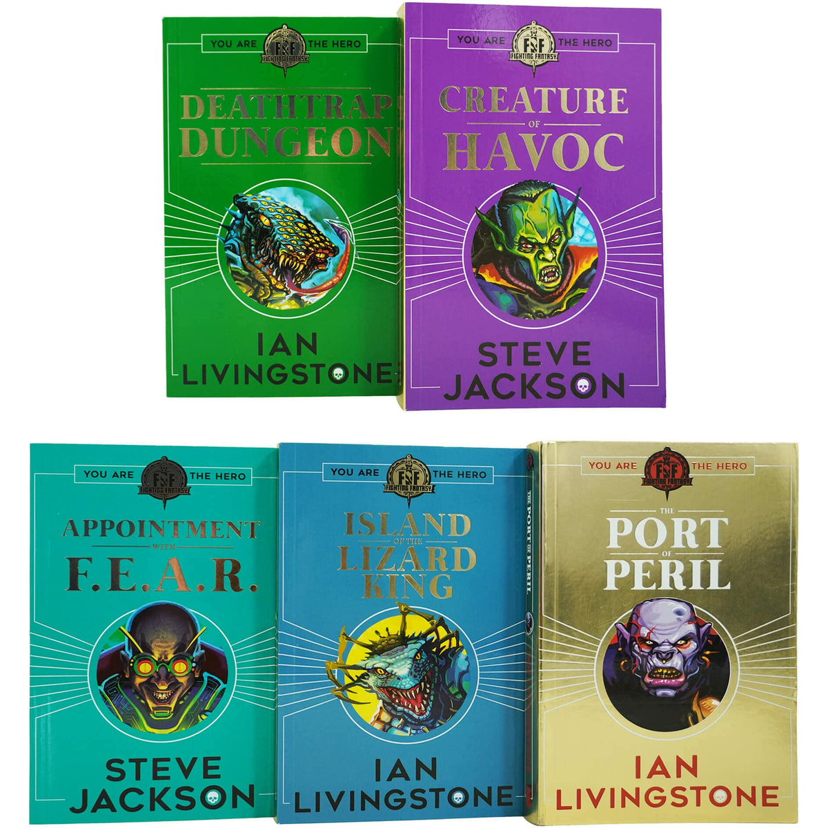Fighting Fantasy RPG 5 Books Collection Set (6-10) (The Port of Peril ...