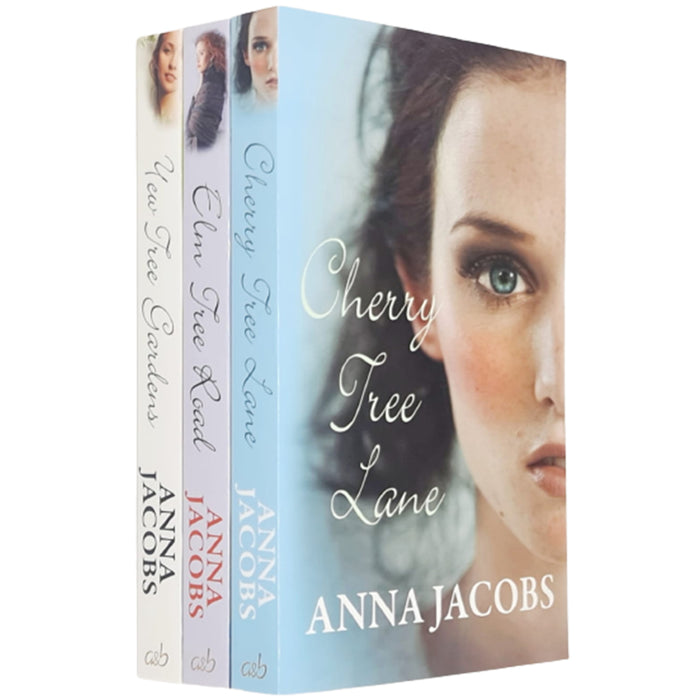 Wiltshire Girls Series 3 Books Collection Set By Anna Jacobs (Cherry Tree Lane, Yew Tree Gardens, Elm Tree Road) - The Book Bundle