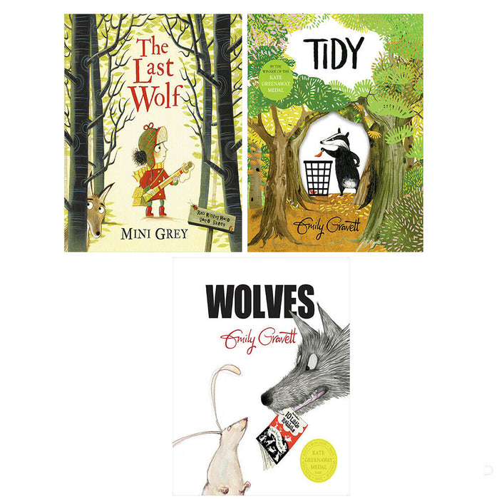 Wolves,Tidy,The Last Wolf 3 Books Collection Set By Robert Muchamore & Emily Gravett &Mini Grey - The Book Bundle