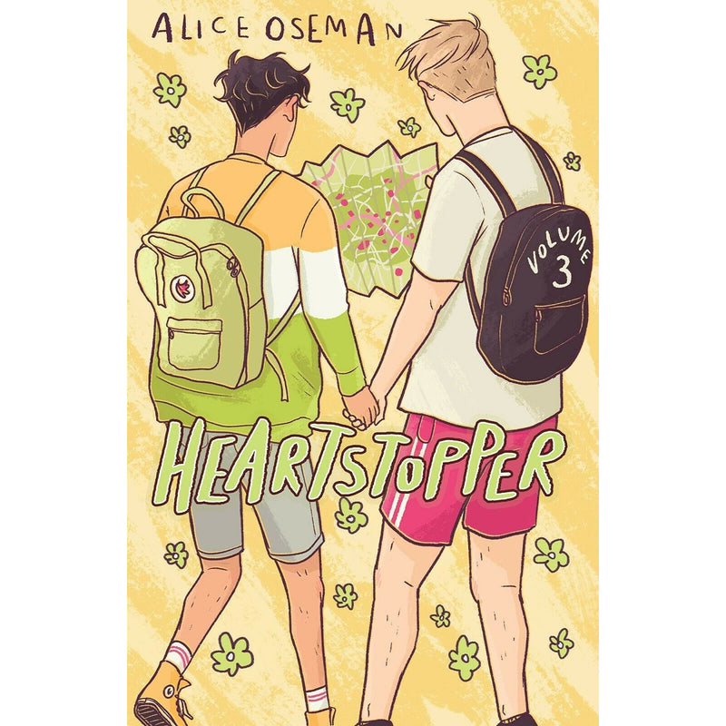 Four hardcover books from the Heartstopper series by Alice Oseman, featuring colorful illustrated covers in a collection set.