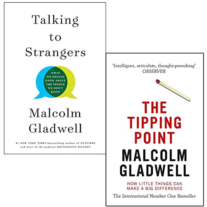 Malcolm Gladwell 2 Books Collection Set (Talking to Strangers,The Tipping Point) - The Book Bundle