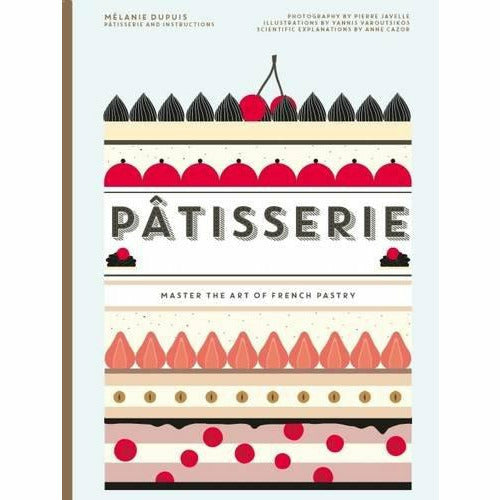 Hardcover book titled "Patisserie: Mastering French Pastry" by Christophe Felder, featuring French pastry techniques and recipes.