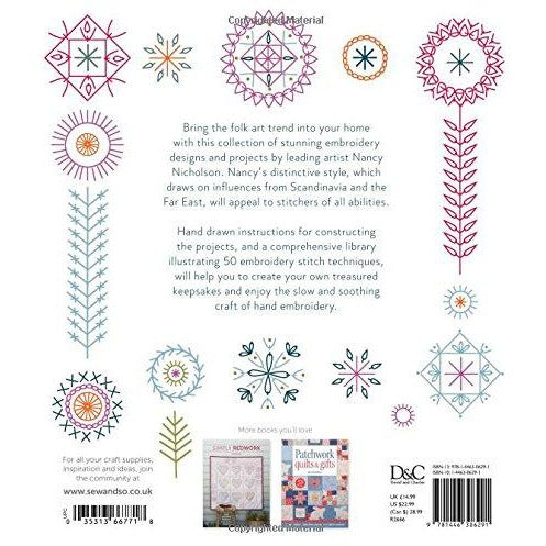 Modern Folk Embroidery: Embroidery designs for modern makes - The Book Bundle