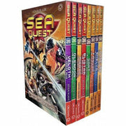 Sea Quest Series 5-8 book collection by Adam Blade, paperback fiction set with colorful cover art, includes eight adventure books.