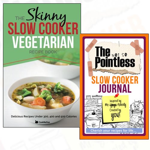 The Skinny Slow Cooker Vegetarian Recipe Book and Journal Collection 2 Books Bundle - The Book Bundle