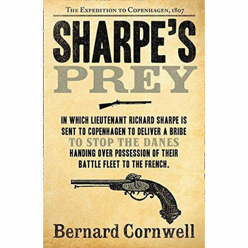 Bernard cornwell the sharpe series 1 to 5 books collection set (tiger, triumph, fortress, trafalgar, prey) - The Book Bundle
