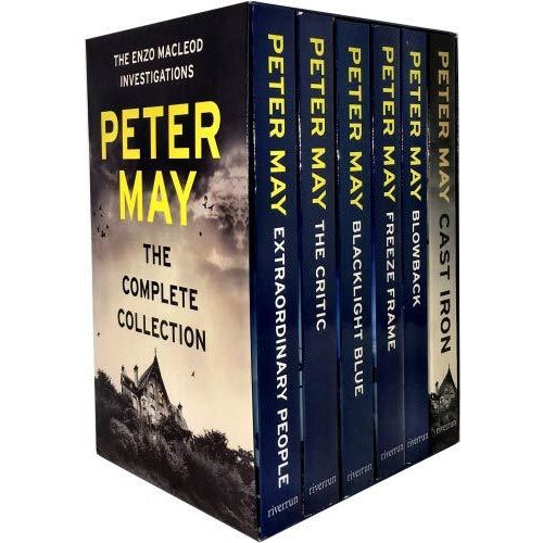 Peter May Enzo File Series Collection 6 Books Set (Extraordinary People, The Critic, Blacklight Blue, Freeze Frame, Blowback, Cast Iron) - The Book Bundle