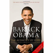 Set of two paperback books by Barack Obama, "Dreams From My Father" and "The Audacity of Hope" by Canongate Books.