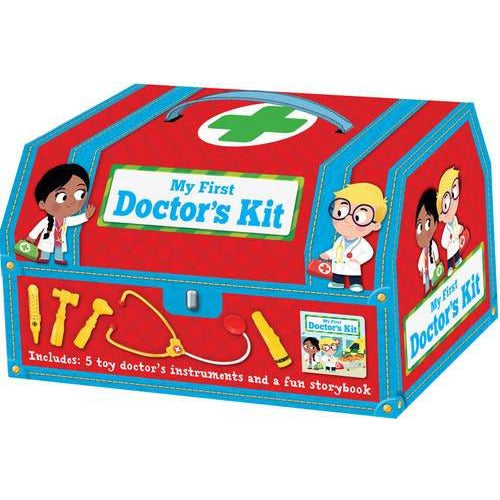 My First Doctor's Kit by Igloo Books Ltd featuring a colorful beginner's medical play book and toy doctor tools.