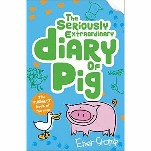 Pig Diary Series 4 Books Collection Set by Emer Stamp(Unbelievable Top Secret,Super Amazing Adventures of Me,Seriously & Big,Fat,Totally) - The Book Bundle