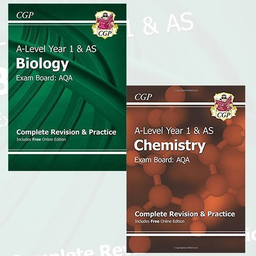 New 2015 A-Level AQA Year 1 & AS Complete Revision & Practice 2 Books Bundle Collection - The Book Bundle