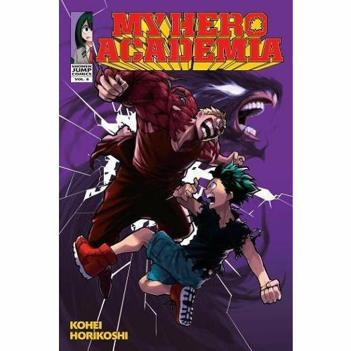 My Hero Academia 10-book collection set by Kohei Horikoshi, featuring paperback editions with vibrant cover art.