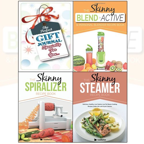 Skinny Spiralizer Recipe Book Collection 3 Books Set With Gift Journal - The Book Bundle