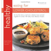 Set of two paperback books by Daniel Green and Catherine Collins on cholesterol reduction and healthy eating, featuring book covers.