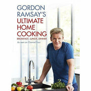 Gordon Ramsay's "My Kind of Food" and "Ultimate Home Cooking" hardcover books by John Torode, featuring recipe pages and cover images.