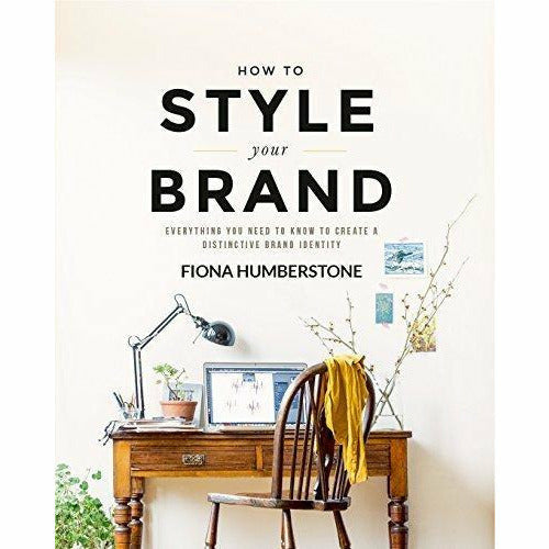 Botanical style book set by Fiona Humberstone and Selina Lake, featuring two non-fiction paperback books on branding and styling.