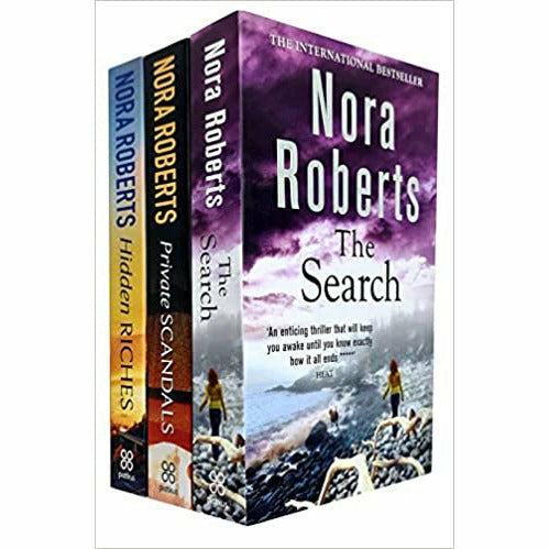 Nora Roberts Collection 3 Books Set (The Search, Private Scandals, Hidden Riches) - The Book Bundle