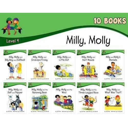 Milly Molly: Level 4 - 10 Books Collection - The Book Bundle
