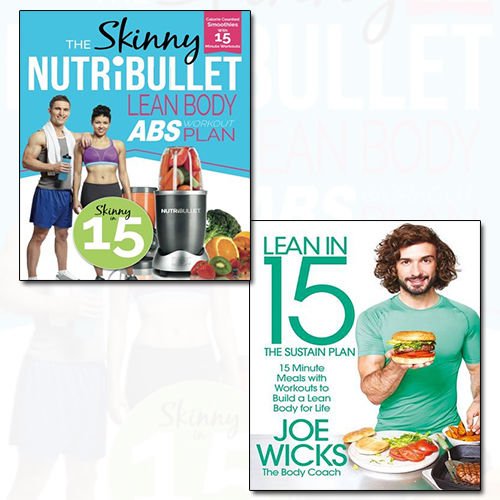 Bluebird paperback set of Lean In 15 2 Books Collection by Joe Wicks, non-fiction health and fitness books with colorful covers.