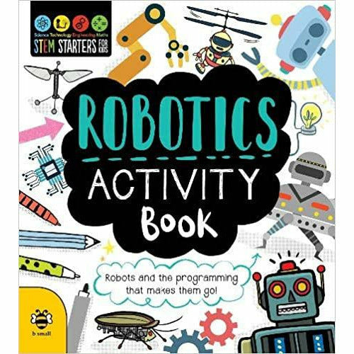 Set of eight STEM activity books for kids by Jenny Jacoby, featuring science, robotics, geology, and engineering themes.